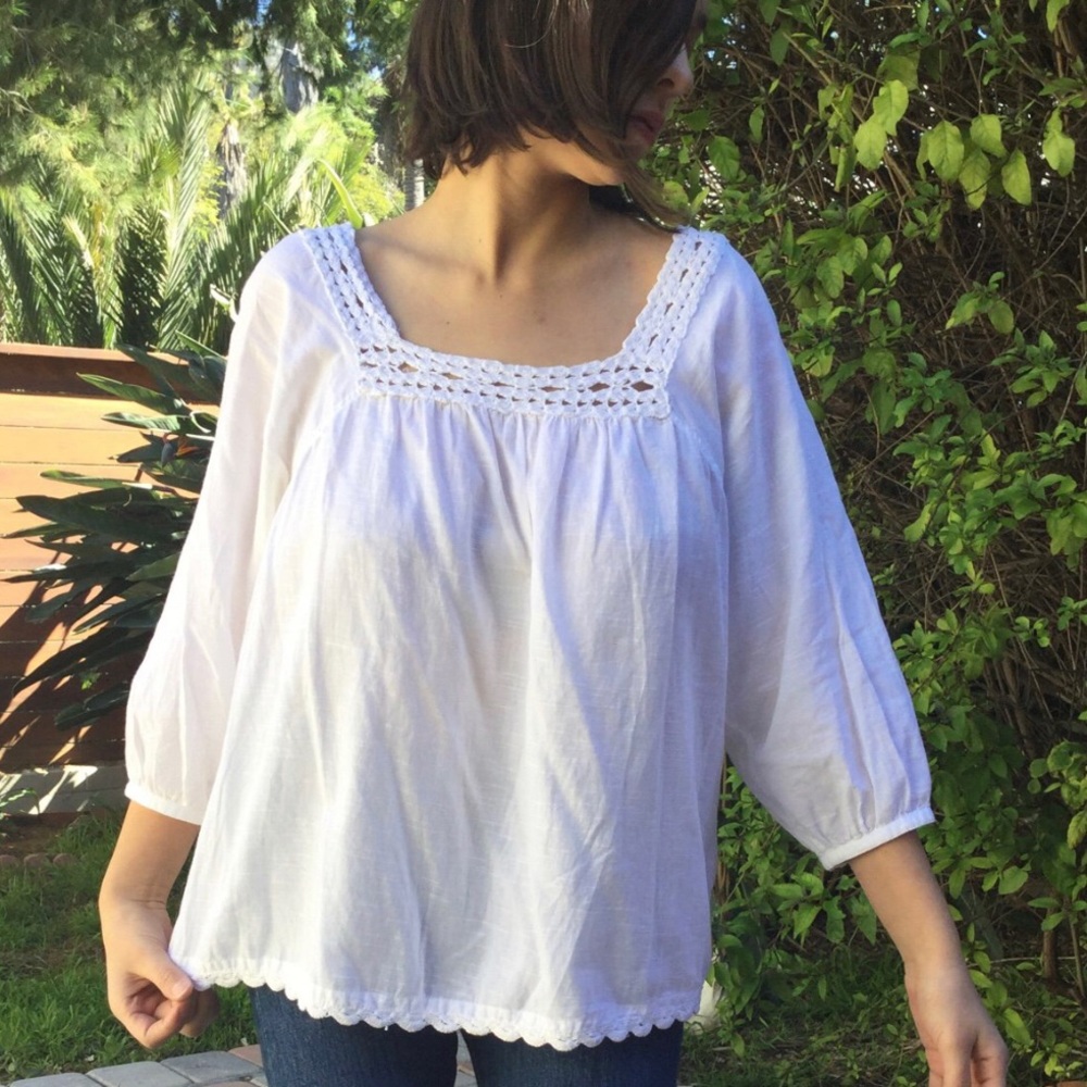 House of Harlow 1960 white 100% cotton blouse